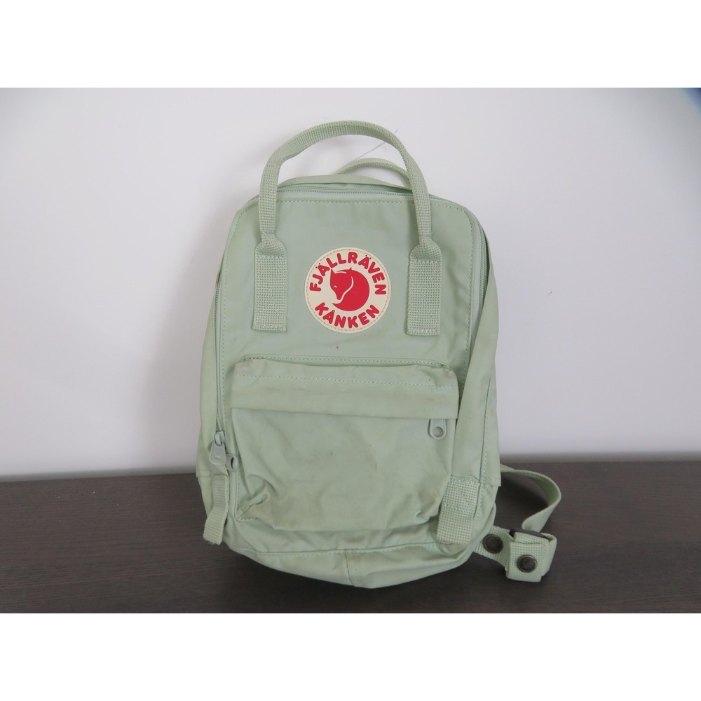 Fjallraven Kanken Mini Backpack Mint Green 23561 Adjustable Straps